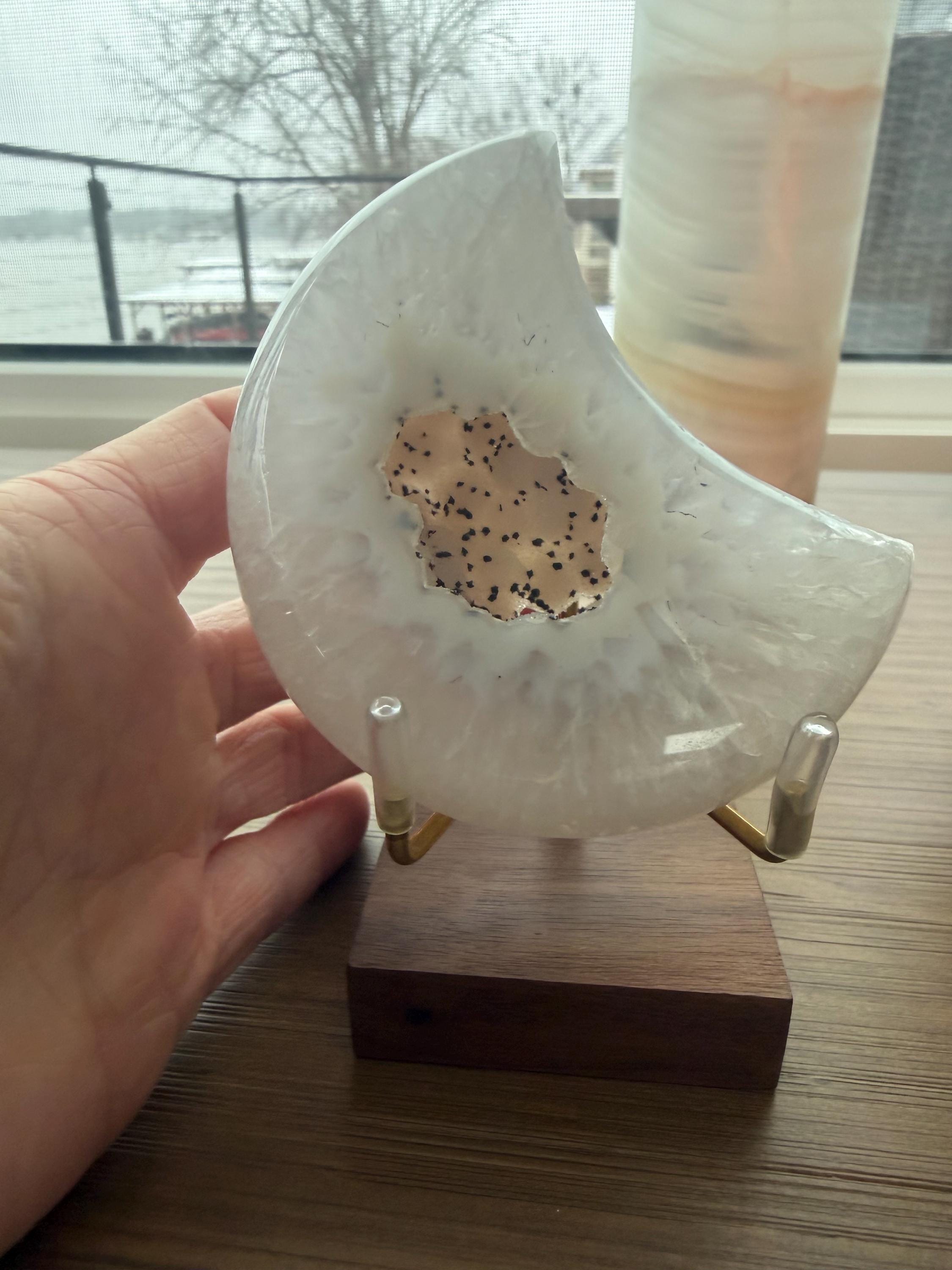 Druzy Agate Moon