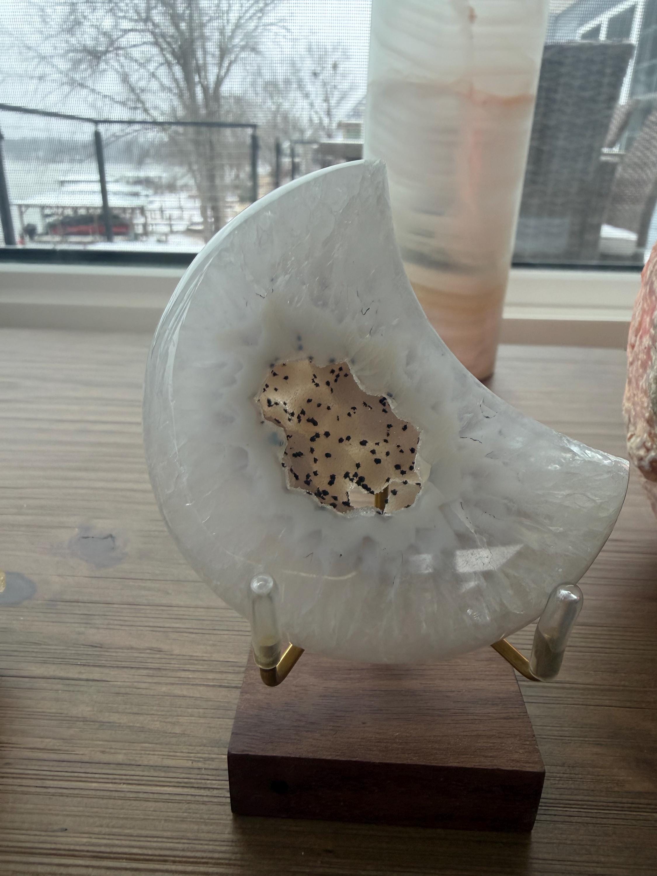 Druzy Agate Moon