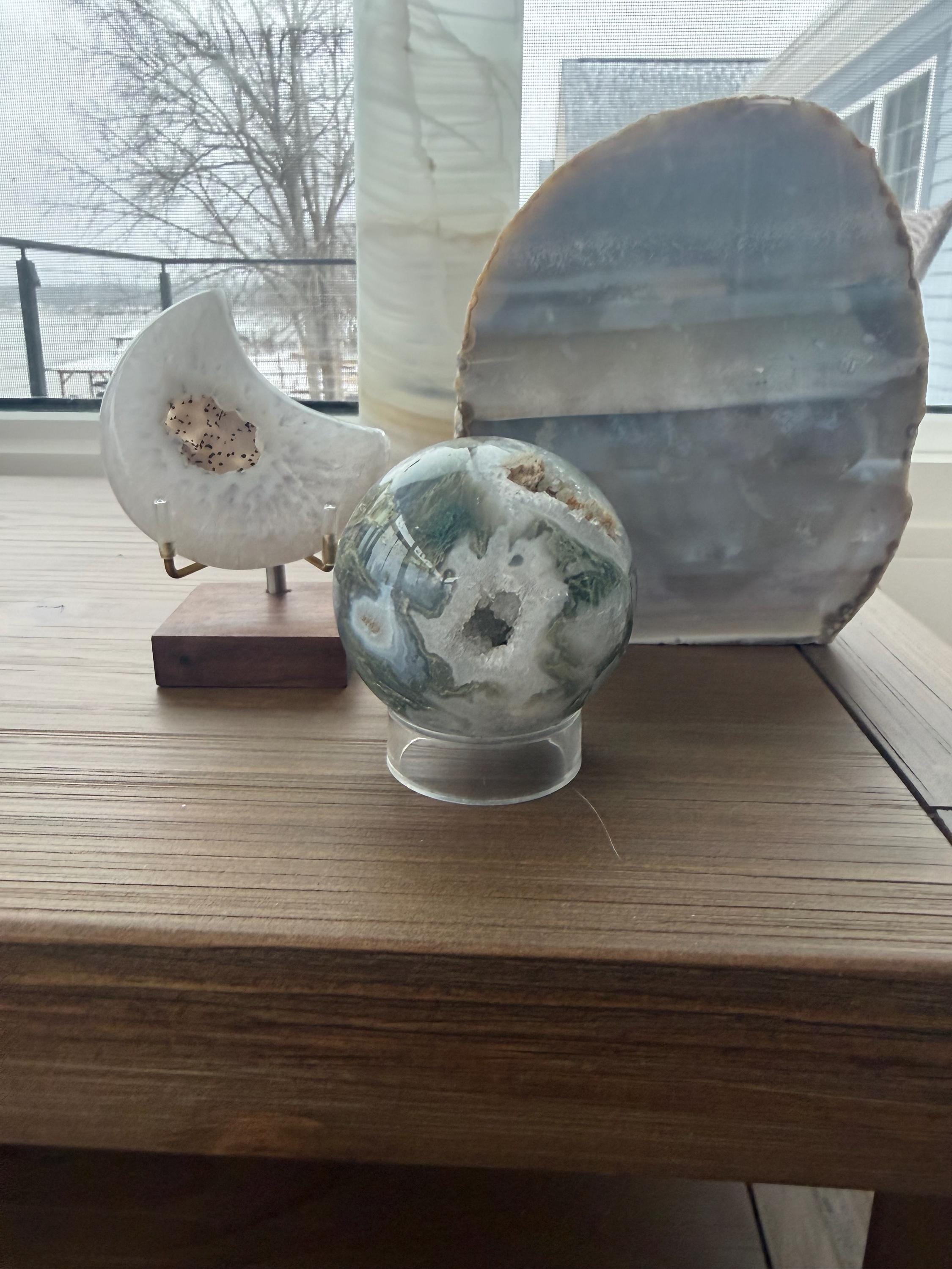 Druzy Agate Moon