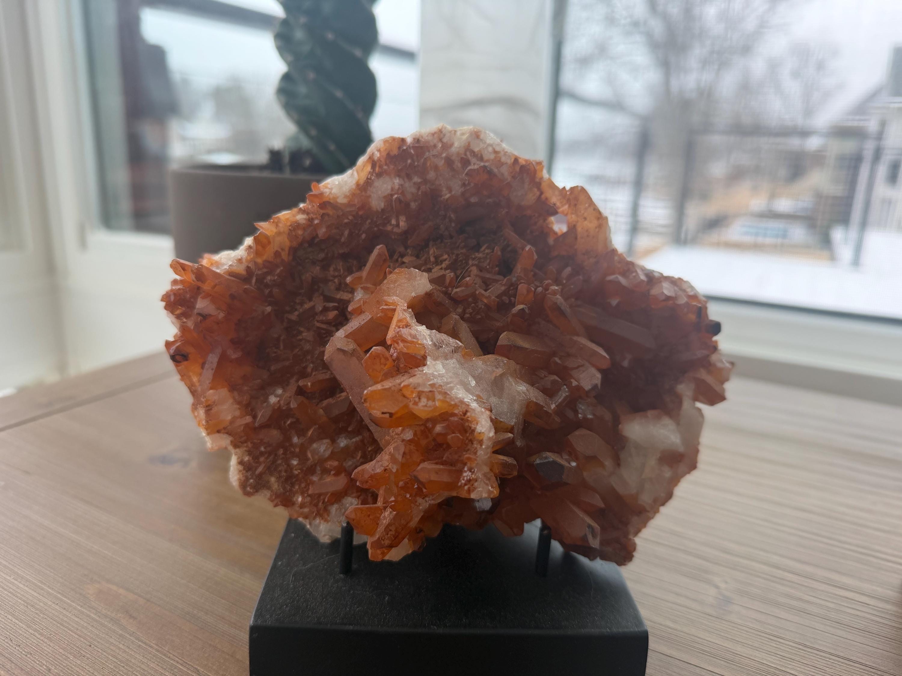 Tangerine Quartz Cluster