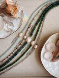 Necklace- Blue Jasper + Fresh Water Pearl