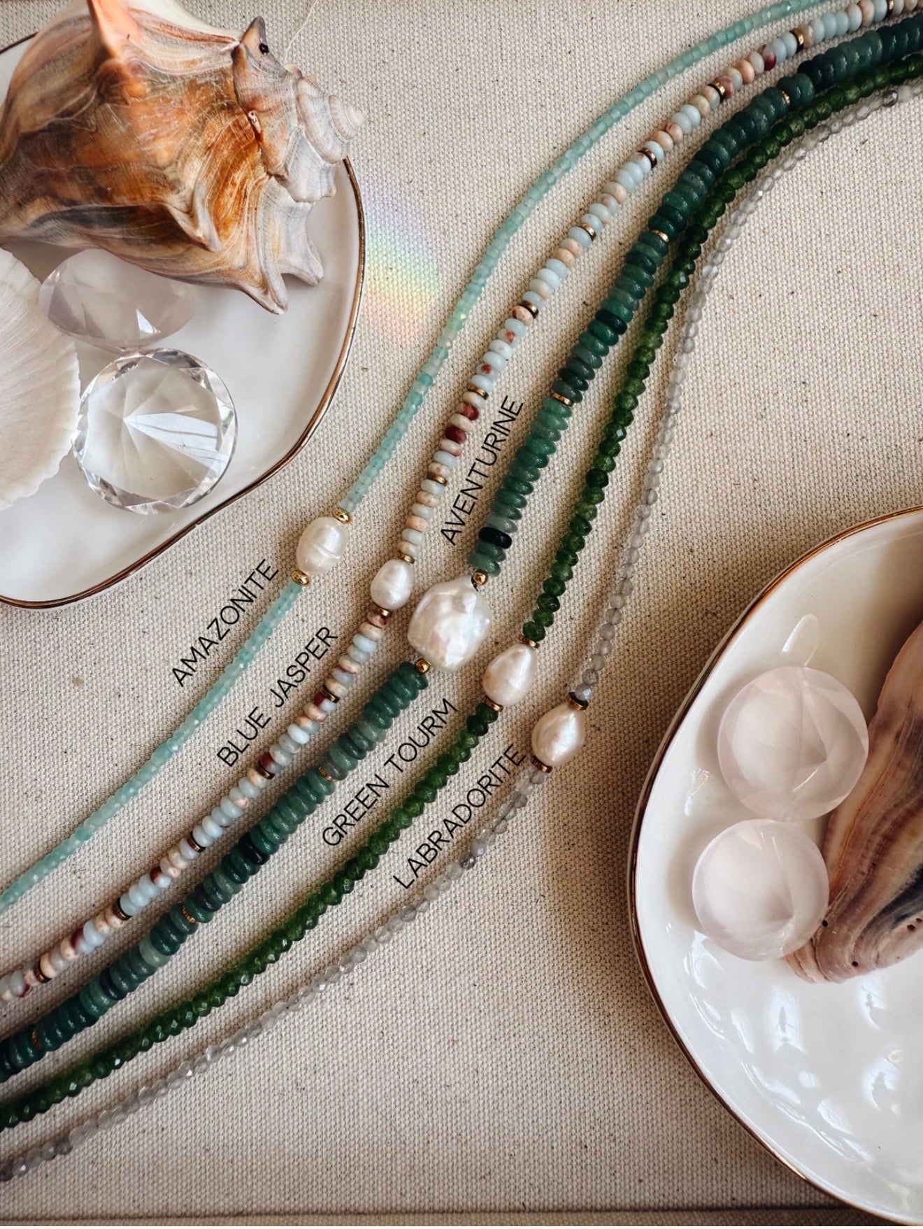 Necklace- Amazonite- Fresh Water Pearl