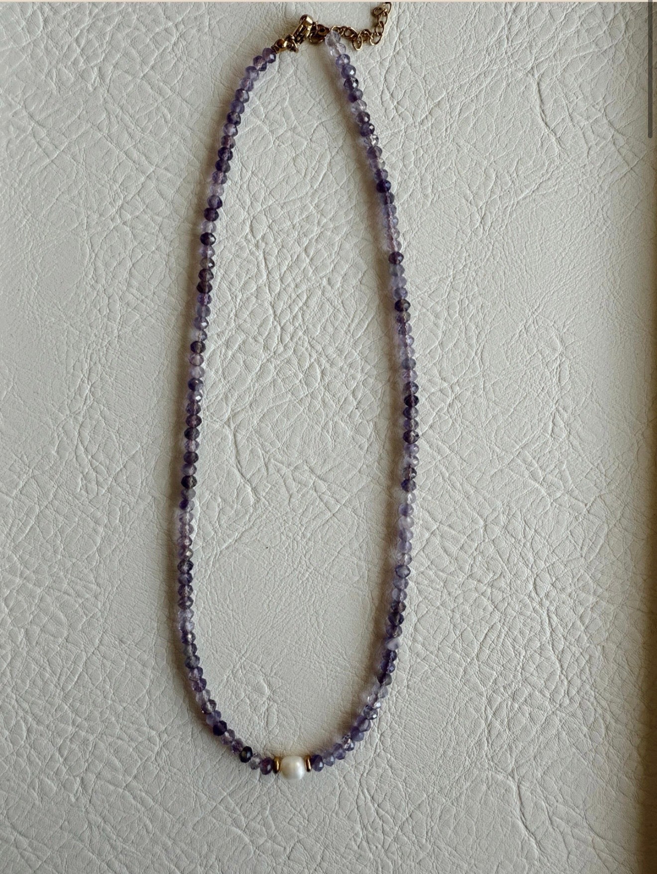 Necklace-Amethyst-Fresh Water Pearl