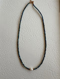 Necklace- Malachite + Azurite +Fresh Water Pearl