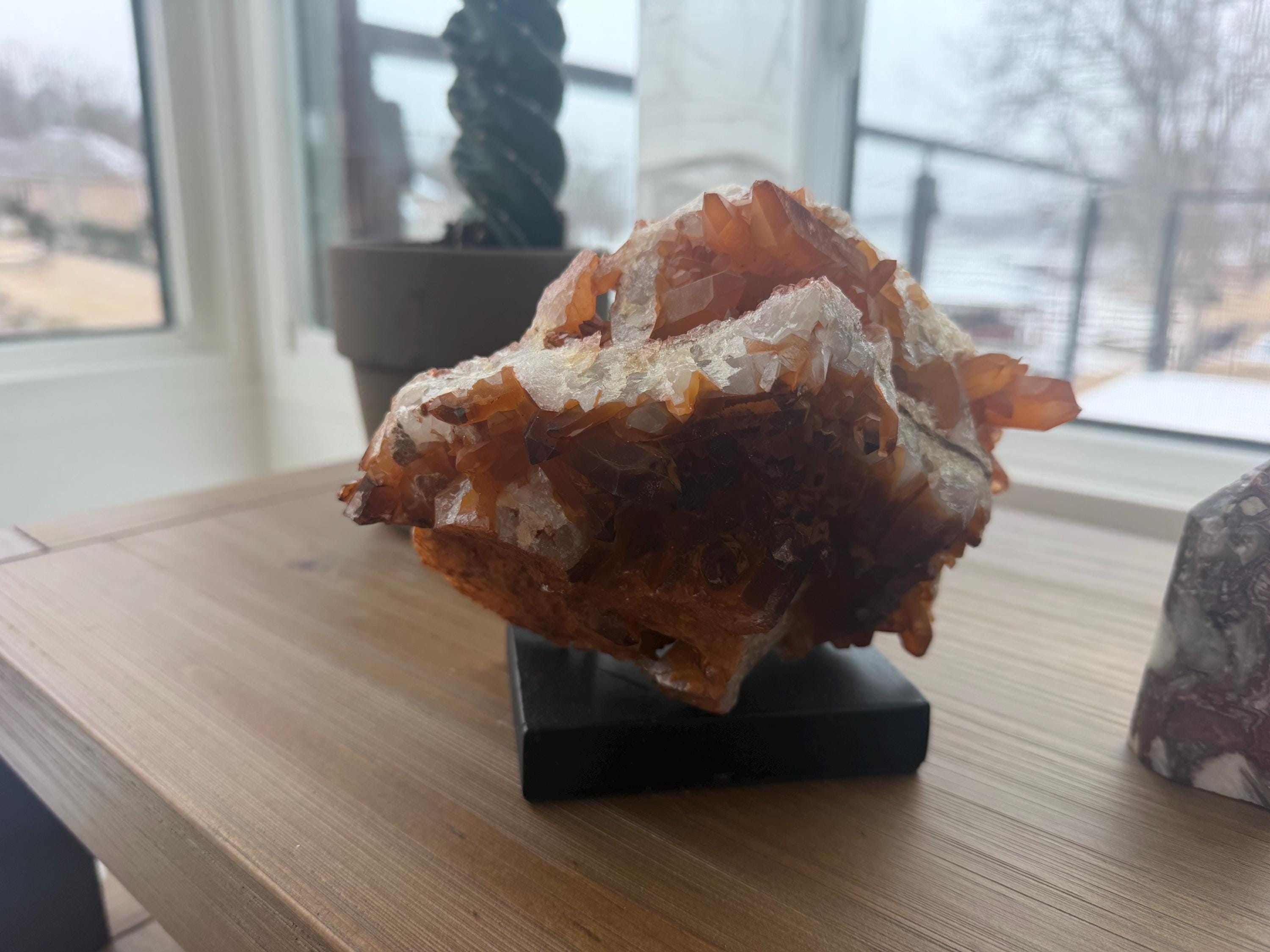 Tangerine Quartz Cluster